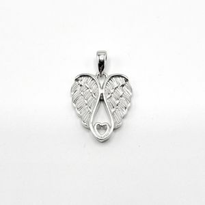 Angel Wings w/ Heart Pendant